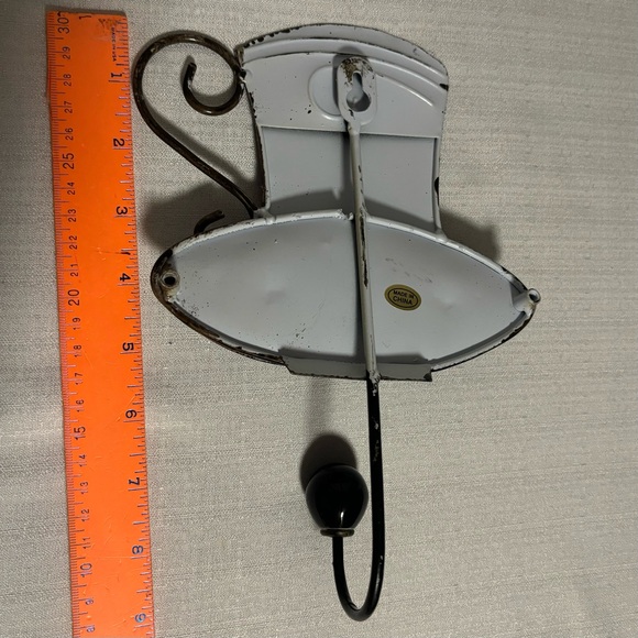 Coffee cappuccino bar three candles & coffee cup hook black LIKE NEW NEVER USED - Picture 8 of 8